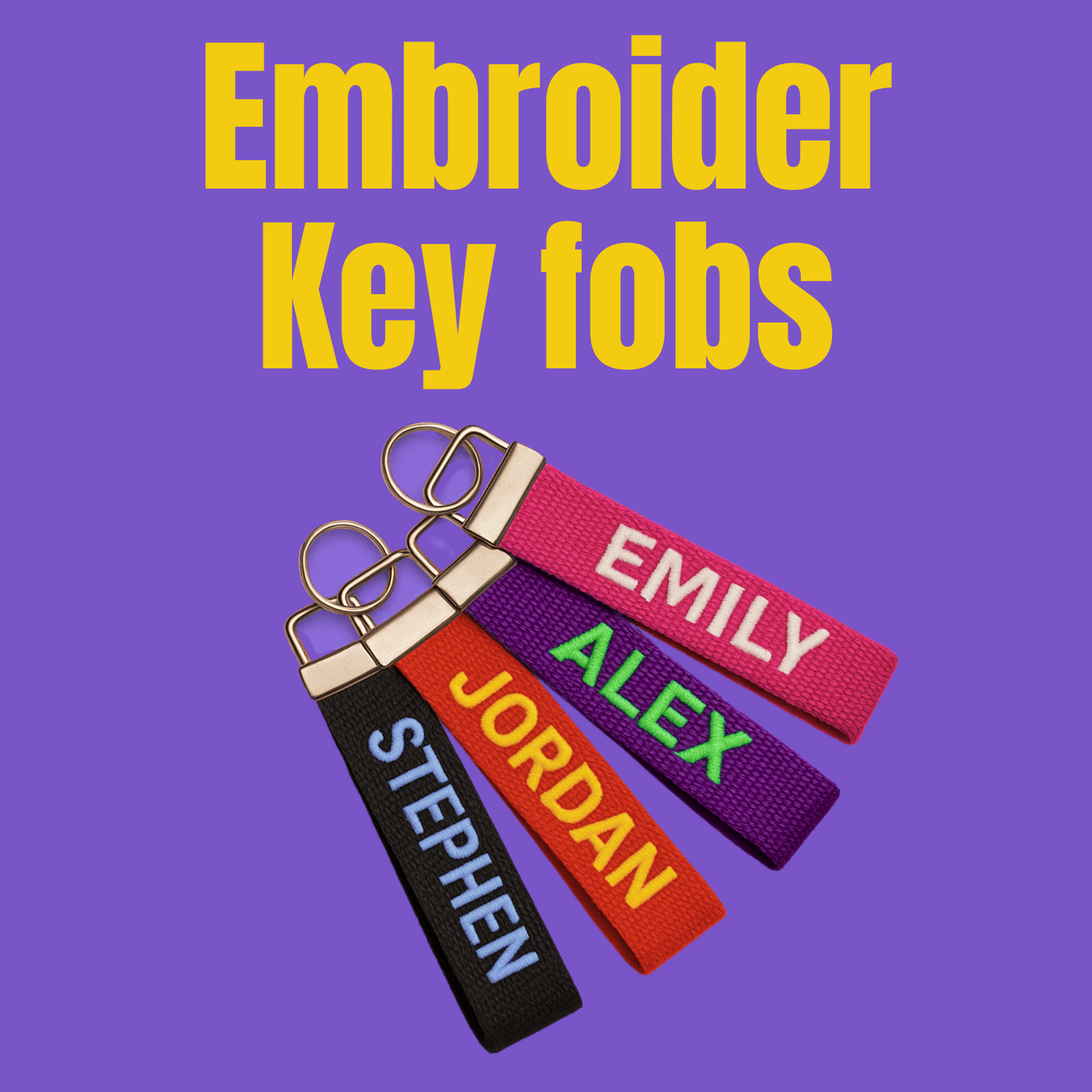 Custom Name Key Fob