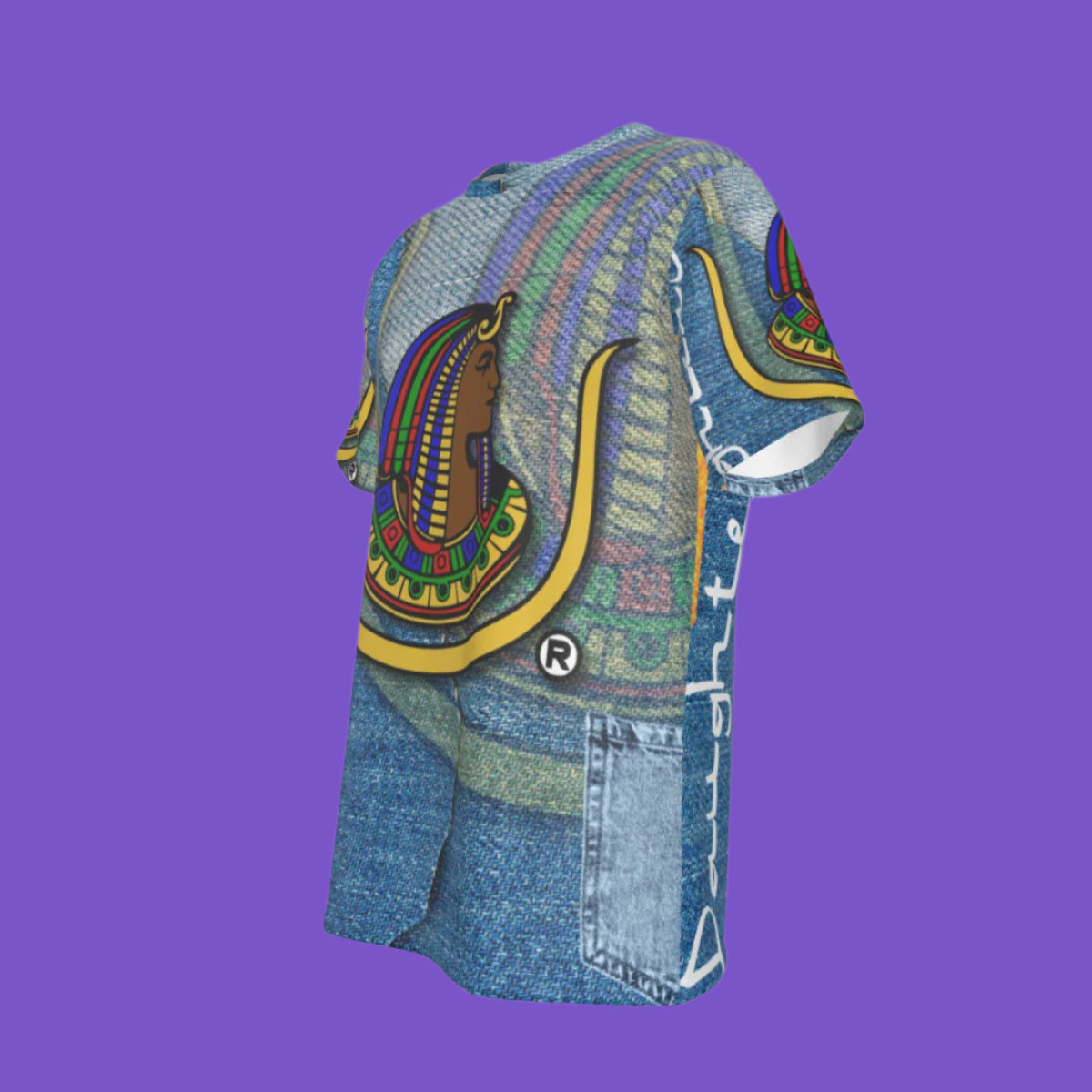 DOI T-shirt | Denim | All-Over Print