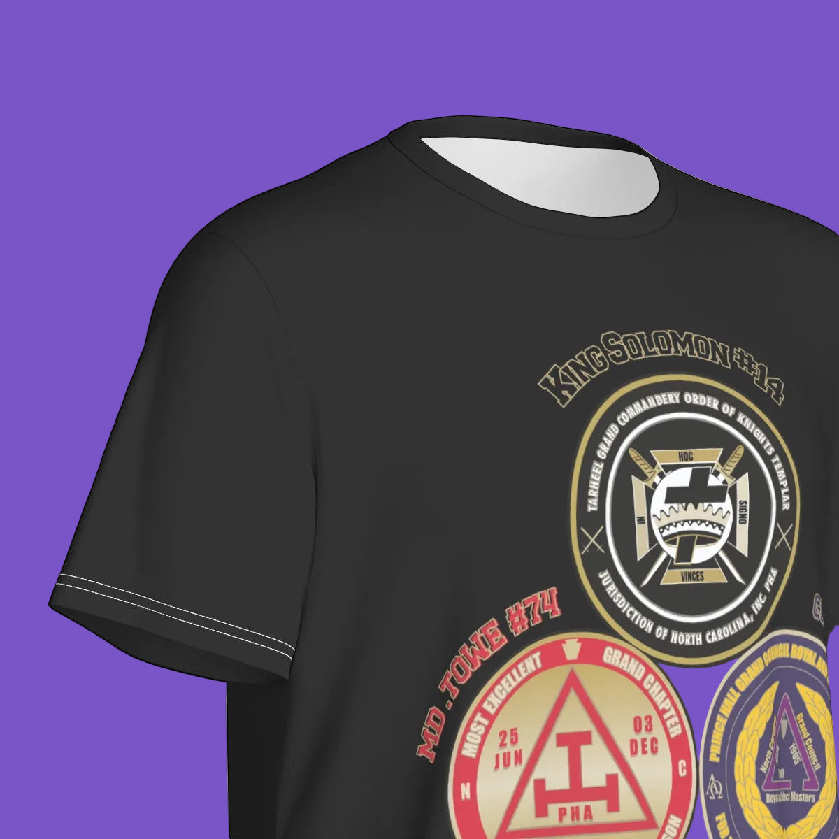 York Rite 3 Houses Black