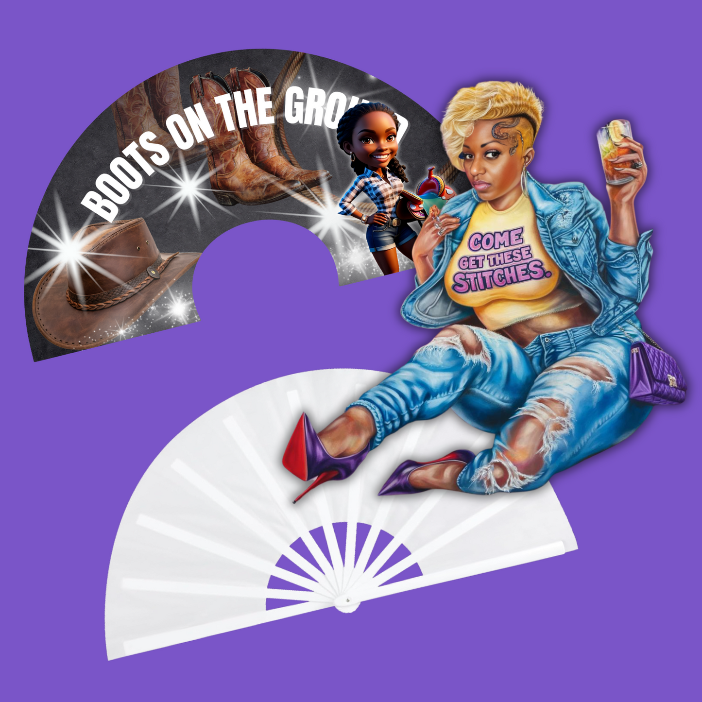 Boots on the Ground Clack Fan PNG