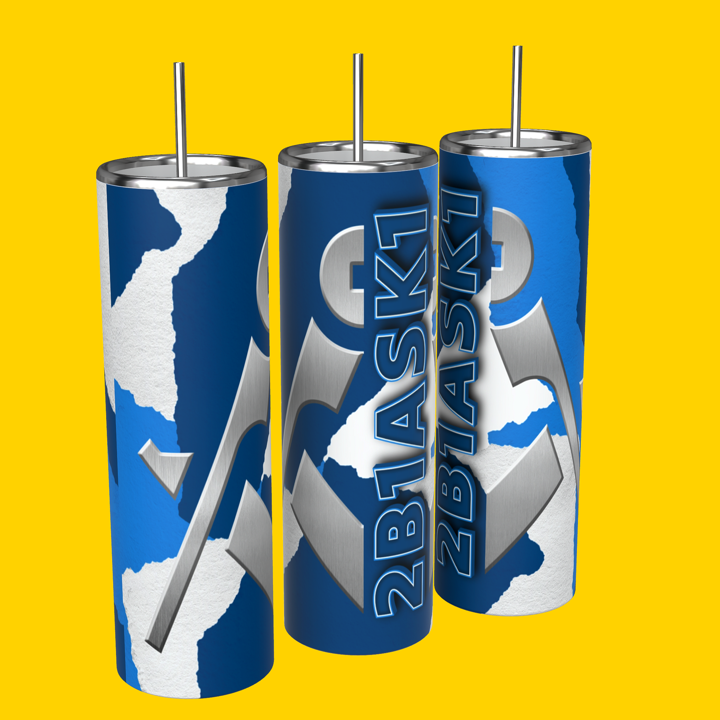 2B1ASK1 | Blue | Personalized Tumbler