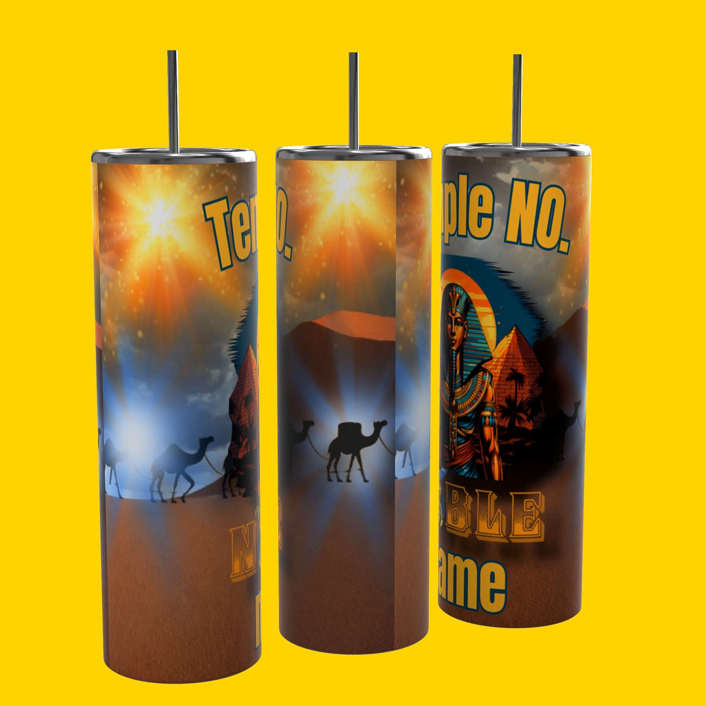 Noble Tumbler with Temple name and number