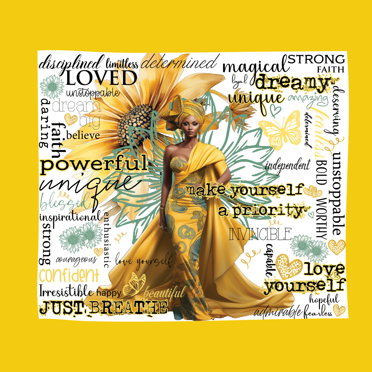 Make your self a priority| Affirmations Tumbler