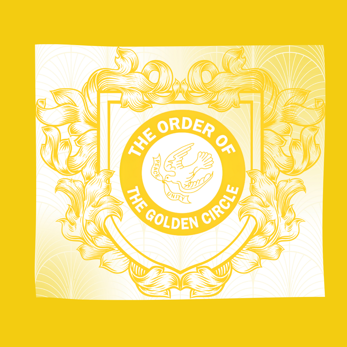 The Order of The Golden Circle Tumbler | Yellow | Gold | white