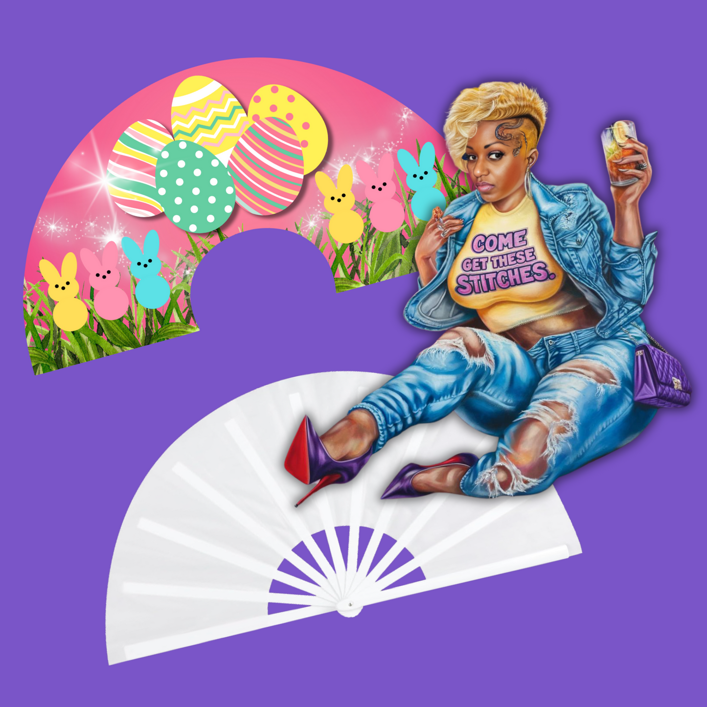 Easter Clack Fan Digital Template