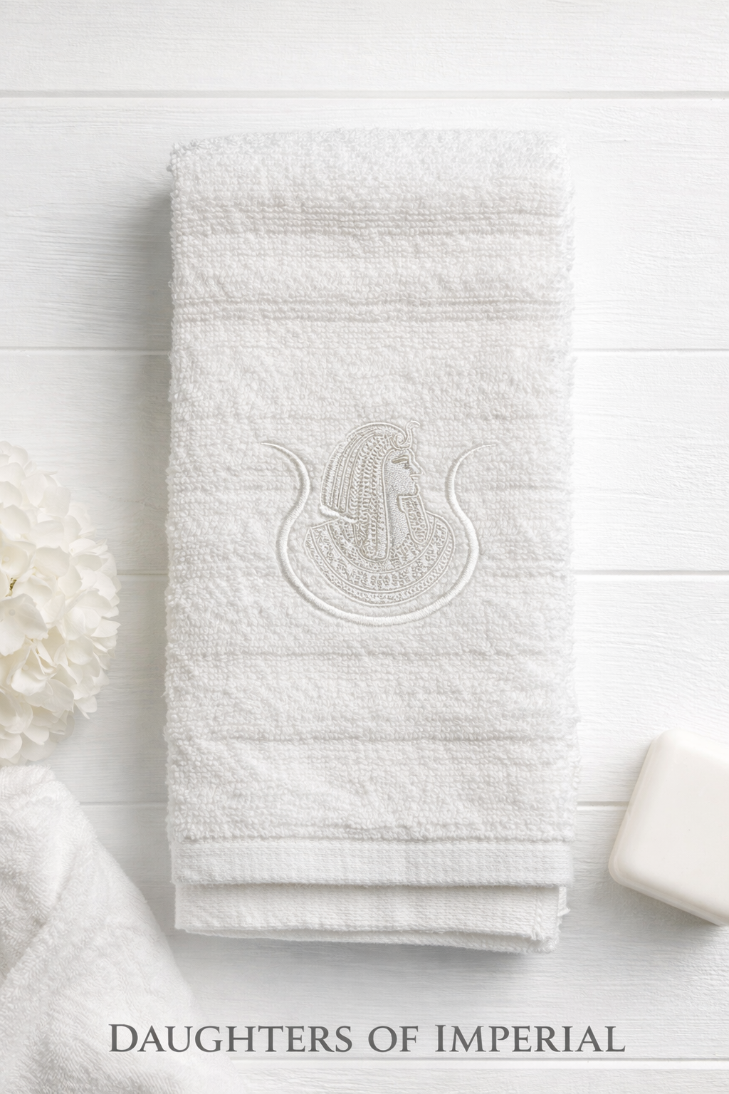 Daughters of Imperial – All-White Meeting Hand Towel