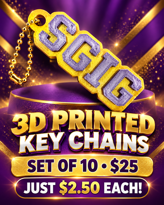 SGIG Sovereign Grand Inspector General 3D Printed Key Chain Set of 10