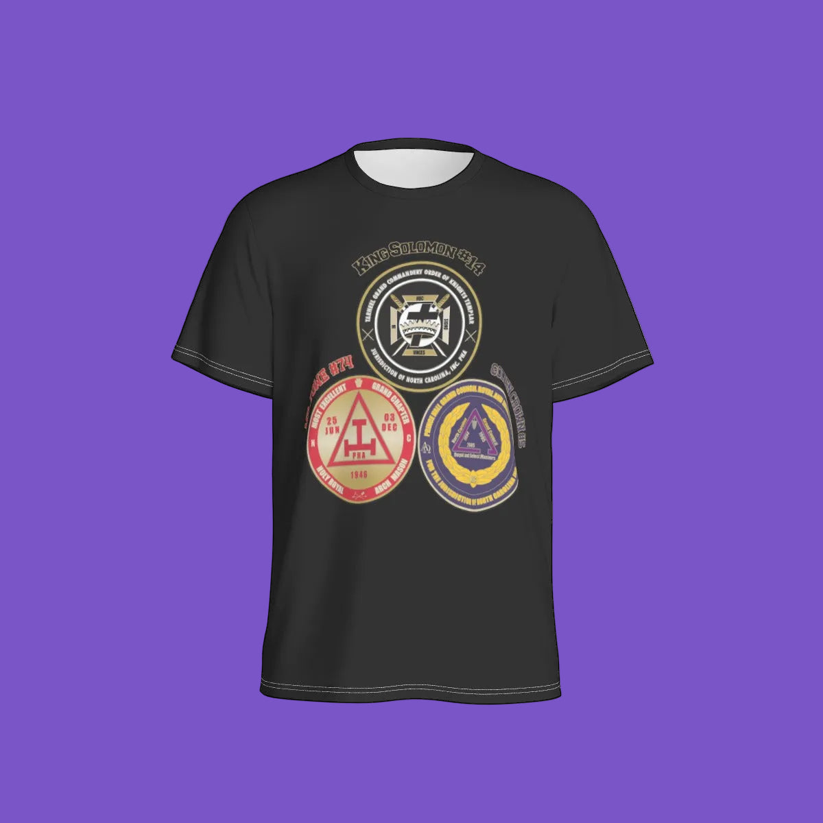 York Rite 3 Houses Black