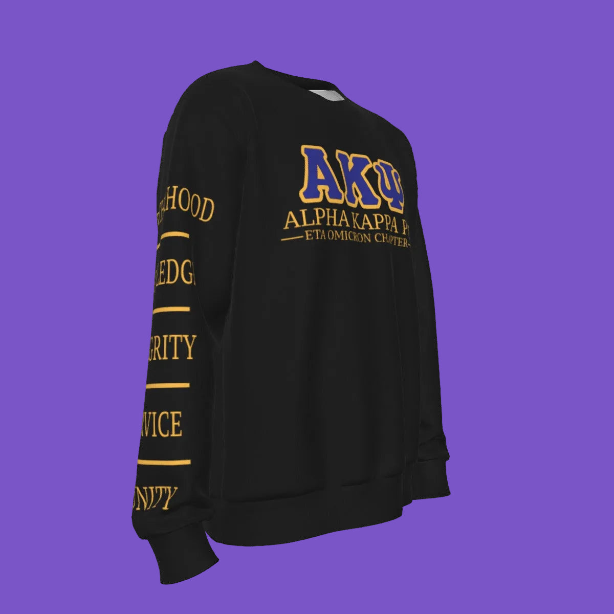 Alpha Kappa Psi (AKΨ) Beta Epsilon Fall 2026 All-Over Sublimation Crewneck Sweatshirt
