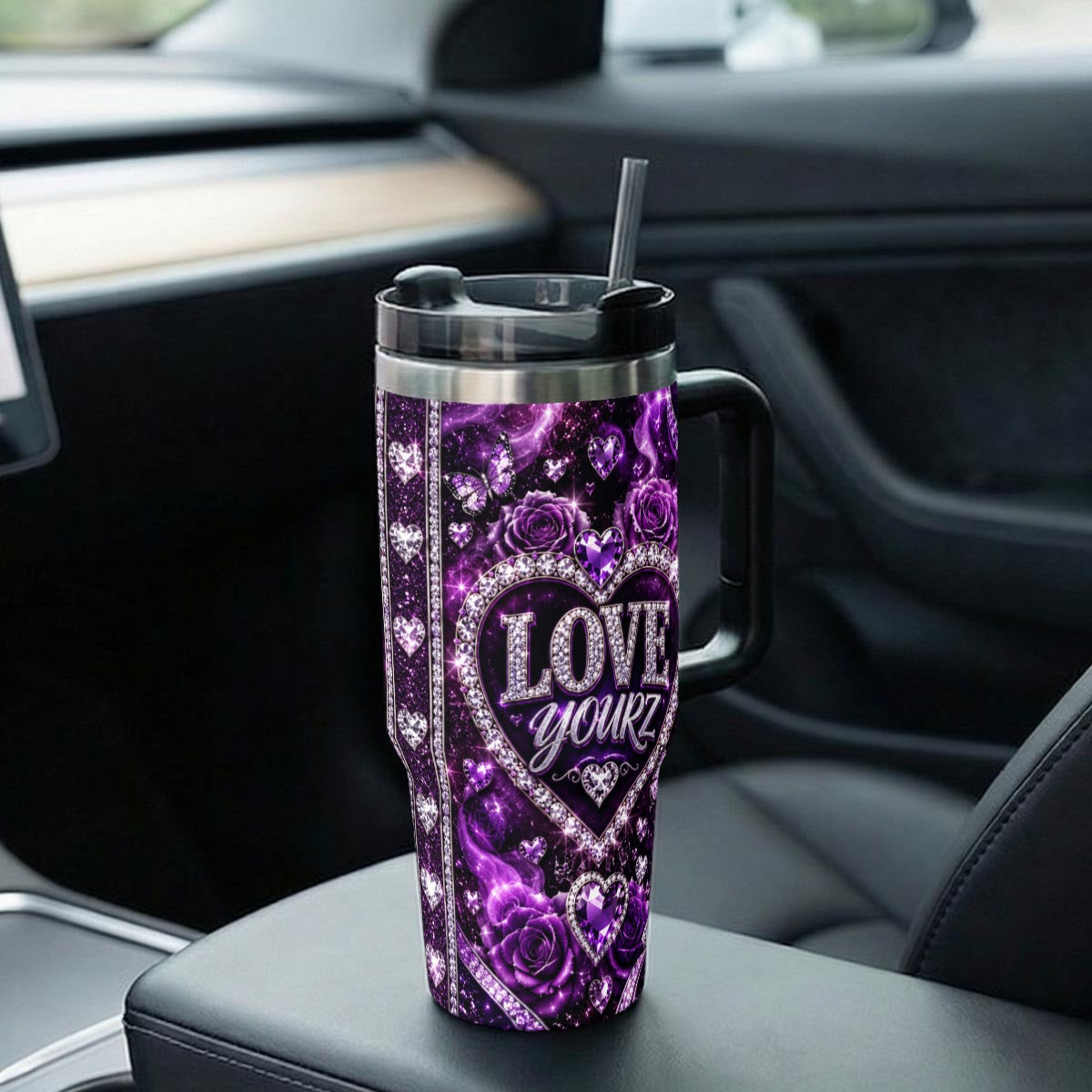 40 oz Tumbler With Handle For Drew R