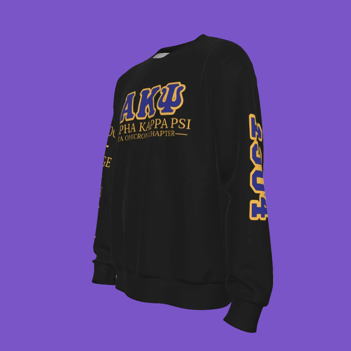 Alpha Kappa Psi (AKΨ) Beta Epsilon Fall 2026 All-Over Sublimation Crewneck Sweatshirt