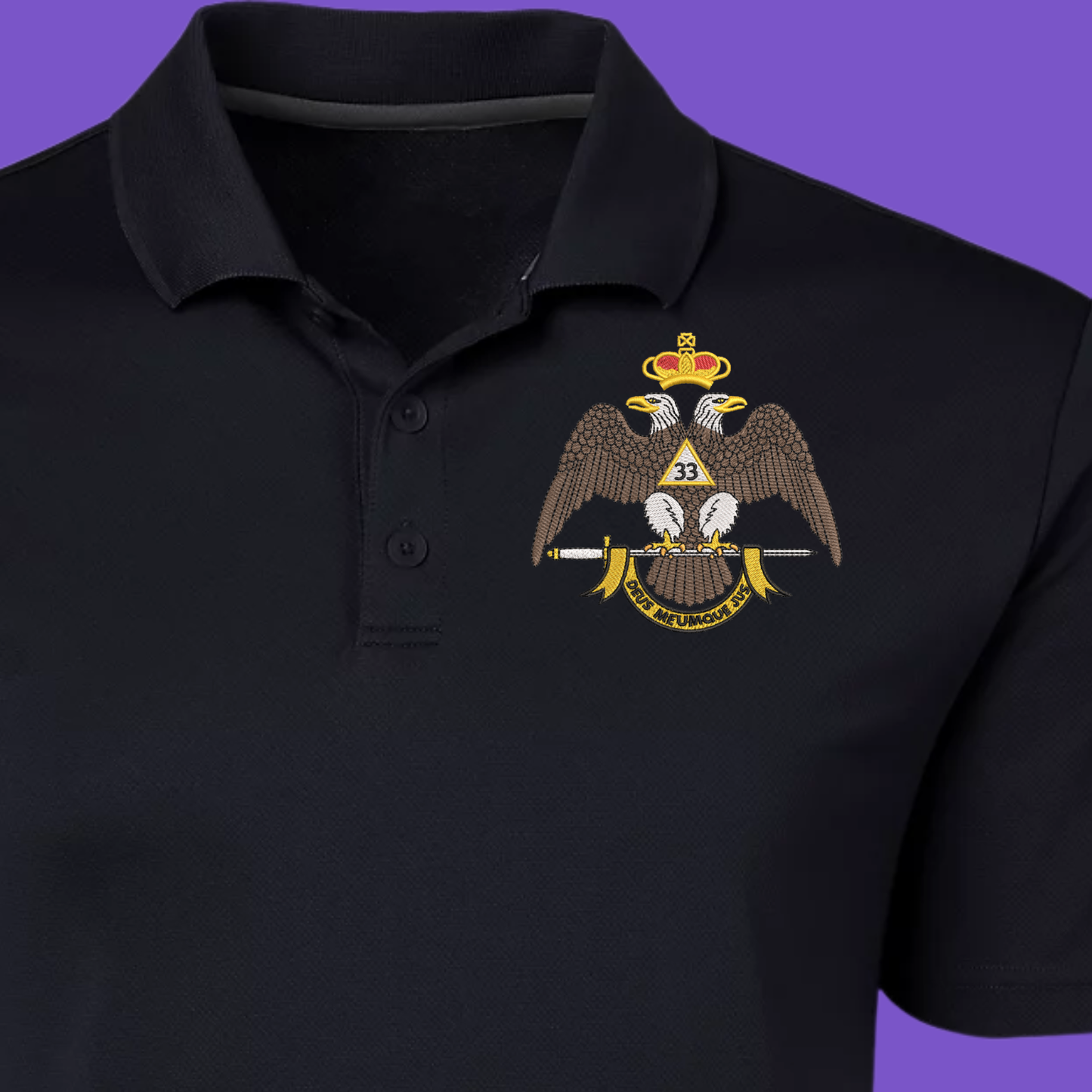 32° & 33°  Scottish Rite Dri-FIT Embroidered Polos