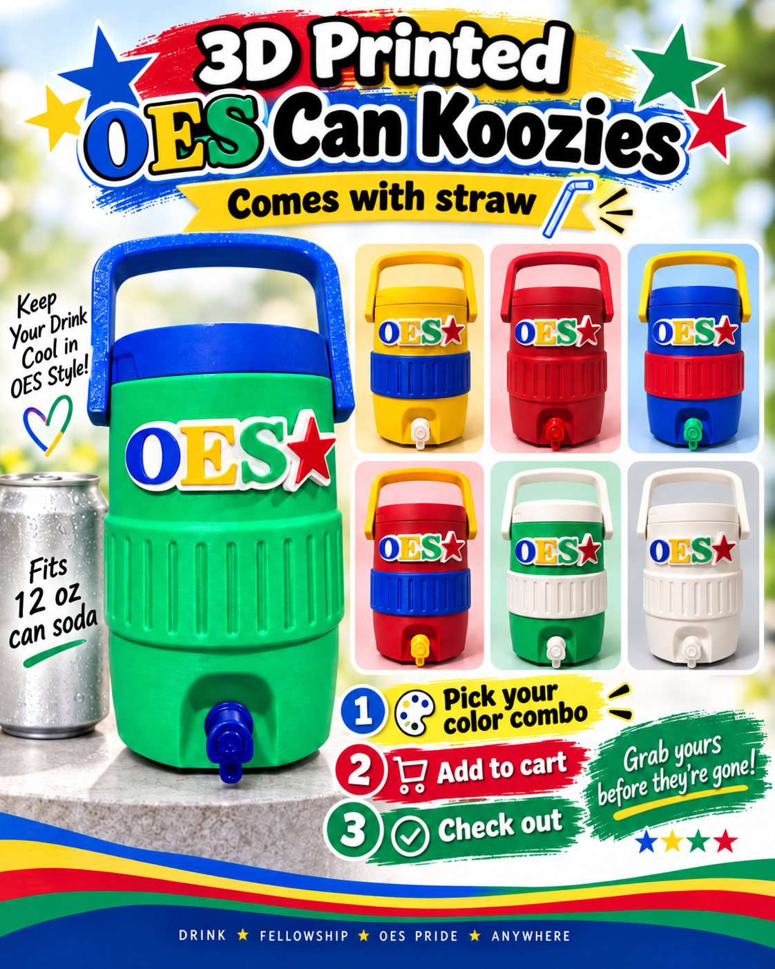 3D Printed OES Can Kooler