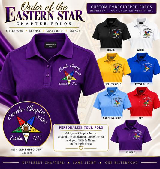 OES The Order of the Eastern Star Polos
