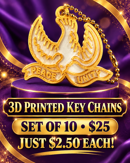 Order of the Golden Circle Dove Key Chain Set of 10 — 7 or 9 O’Clock