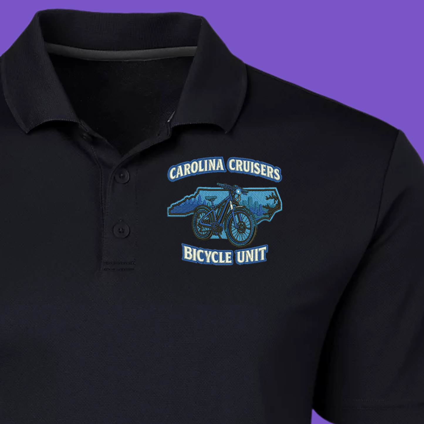 Carolina Cruisers Bicycle Unit Embroidered Polo